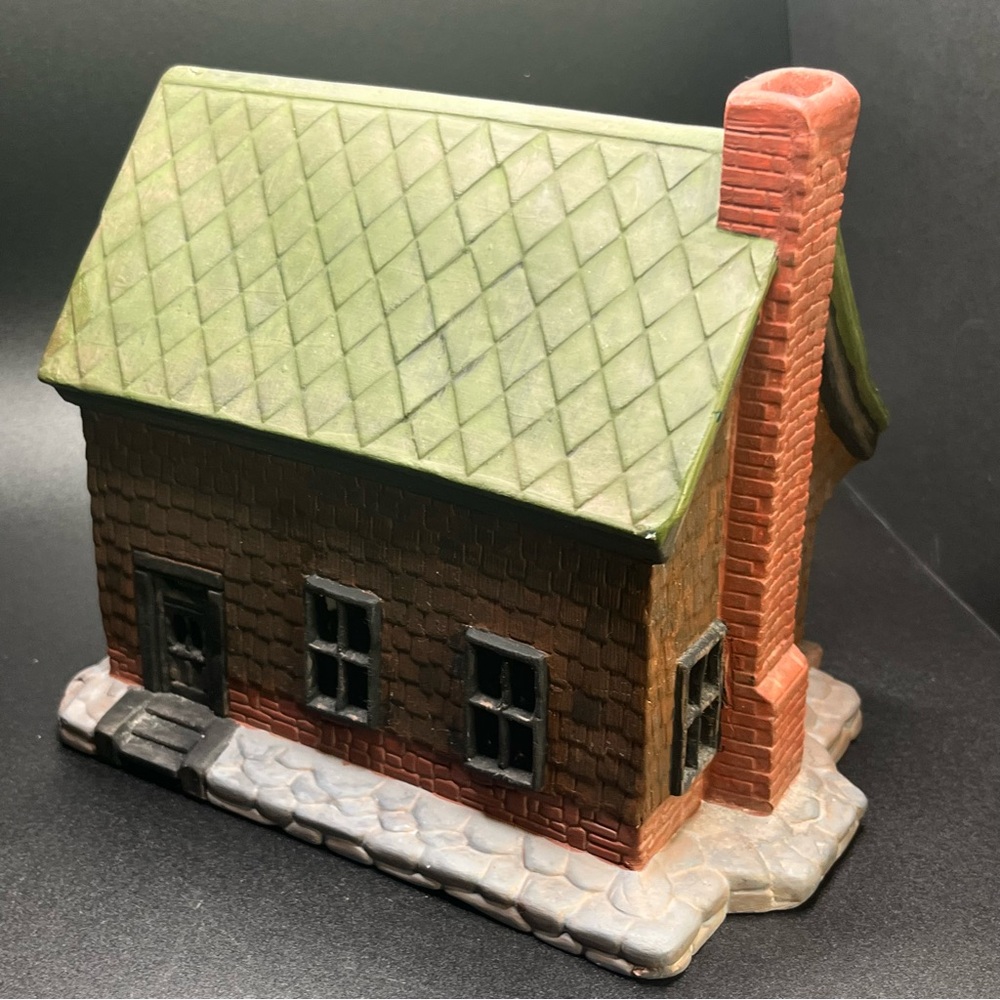 Vintage Ceramic Cottage House Candle Holder